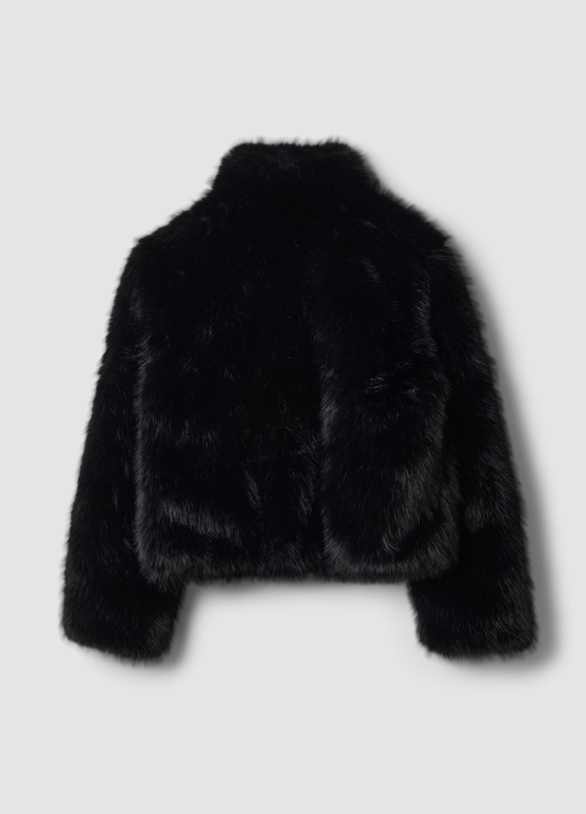 Black Faux Fur Jacket