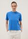 Blaues Regular-Fit T-Shirt aus reiner Baumwolle_2
