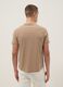 Beige pure cotton regular fit T-shirt_2