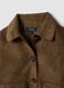 Brown regular-fit shacket with patch pockets_1