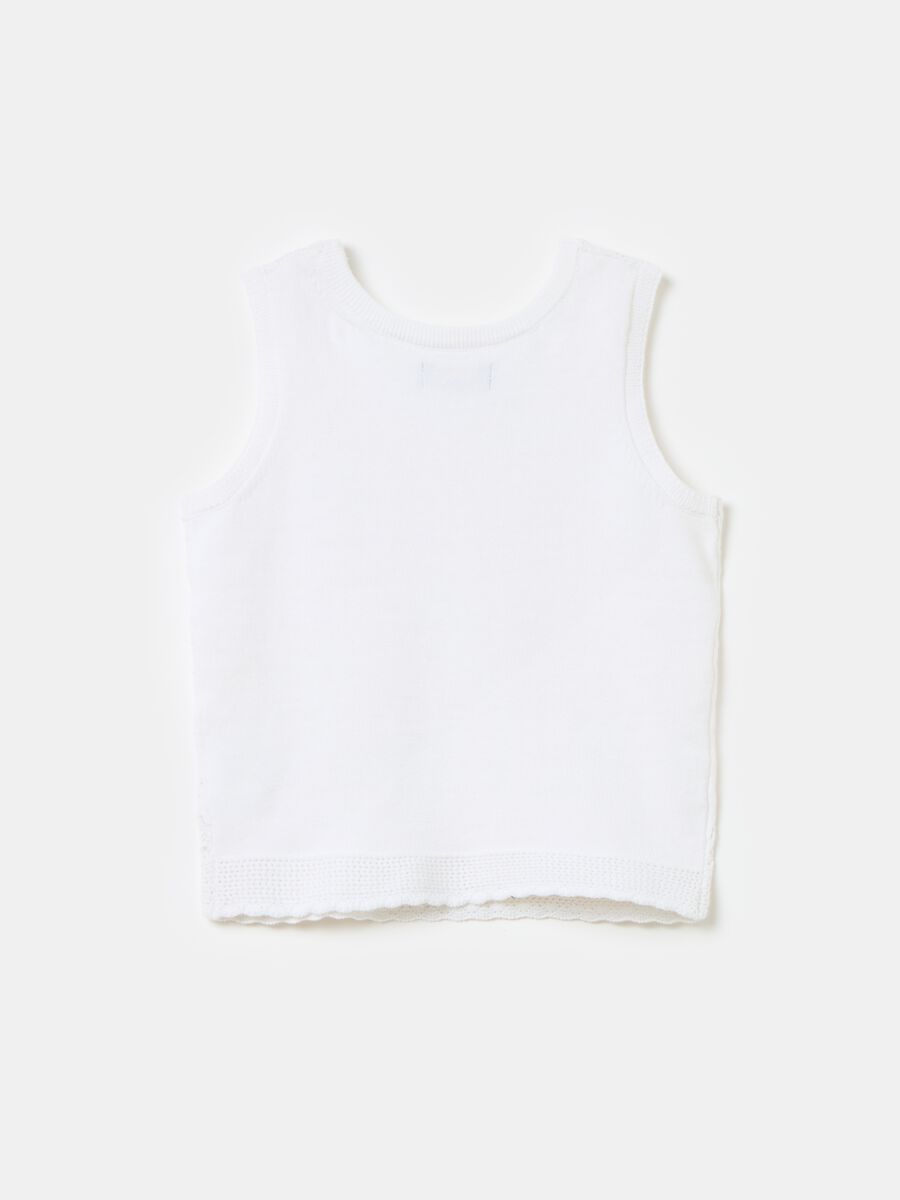 Tank top in cotton with geometric design_1
