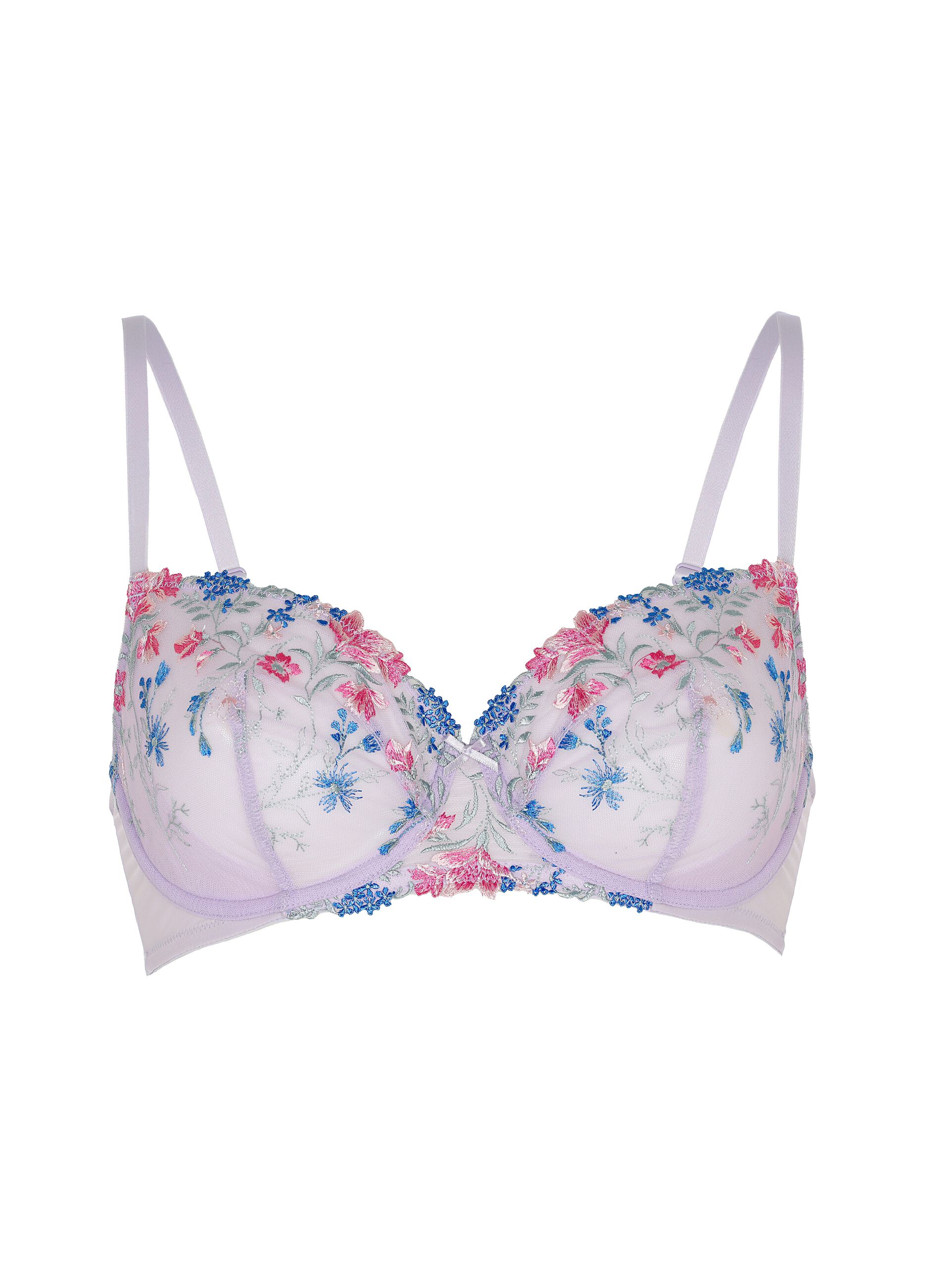 Embroidery Lace bra with underwiring