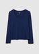 Long-sleeved T-shirt with round neck_4