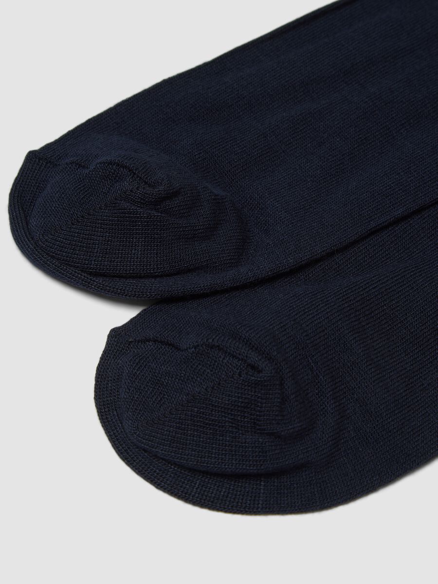 2-pack of blue midi socks in stretch fabric_2