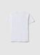 Boy's white pure cotton regular fit T-shirt with print_4