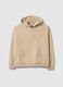 Beige regular fit cotton-blend hoodie_4