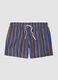 Blue striped swim shorts_0