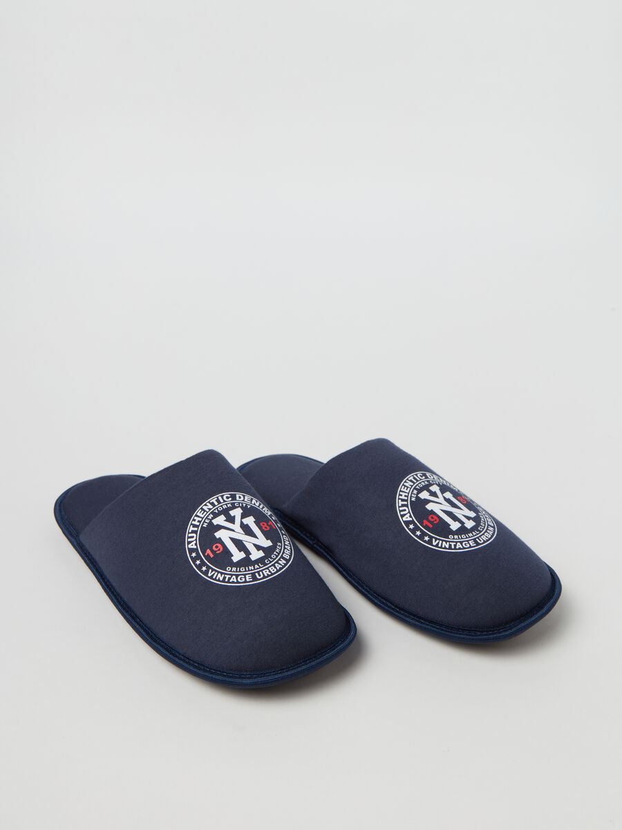 Jersey slippers with print_1