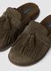 Braune Loafer aus echtem Leder mit Fransen_1