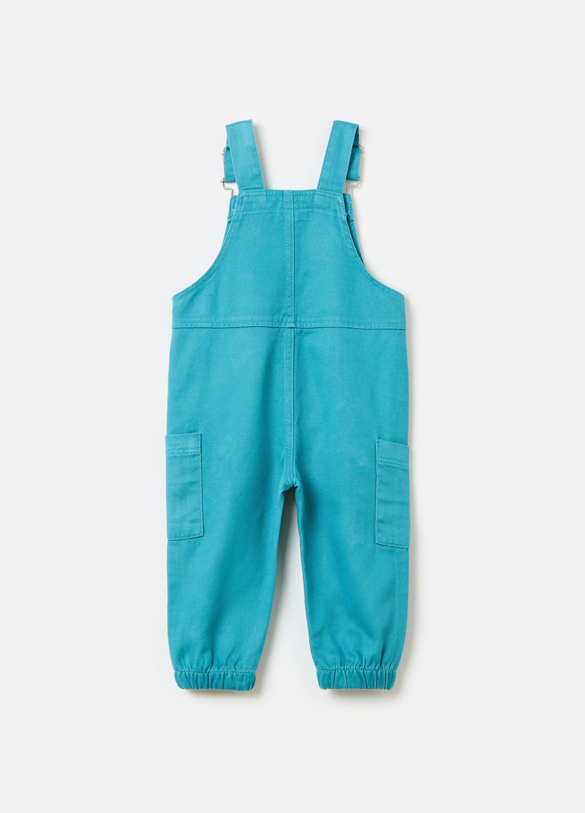 Cotton and Lyocell dungarees with pockets