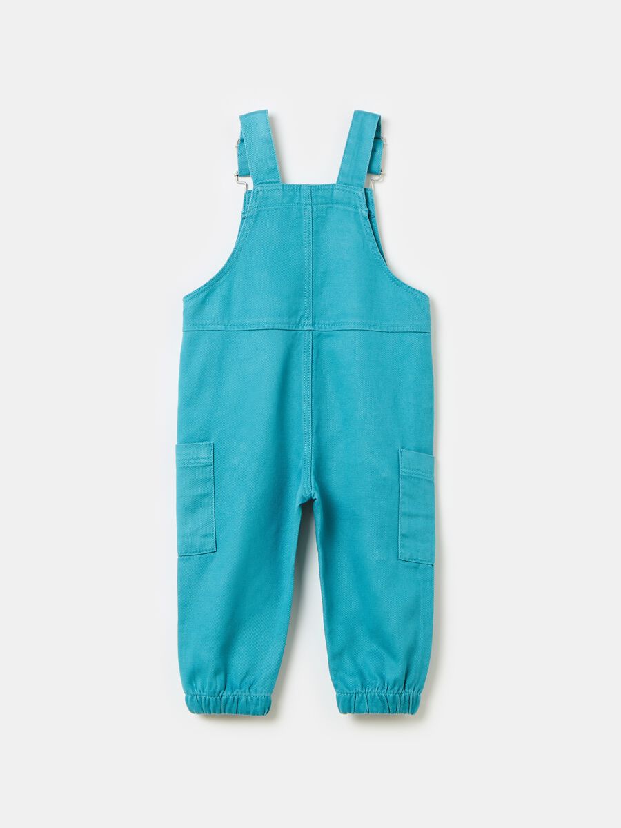 Cotton and Lyocell dungarees with pockets_1