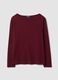 Red pure cotton crew-neck T-shirt with regular fit_0