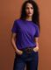 Purple crew-neck Supima cotton T-shirt, regular fit_0