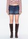 Blue stretch cotton denim mini skirt_1
