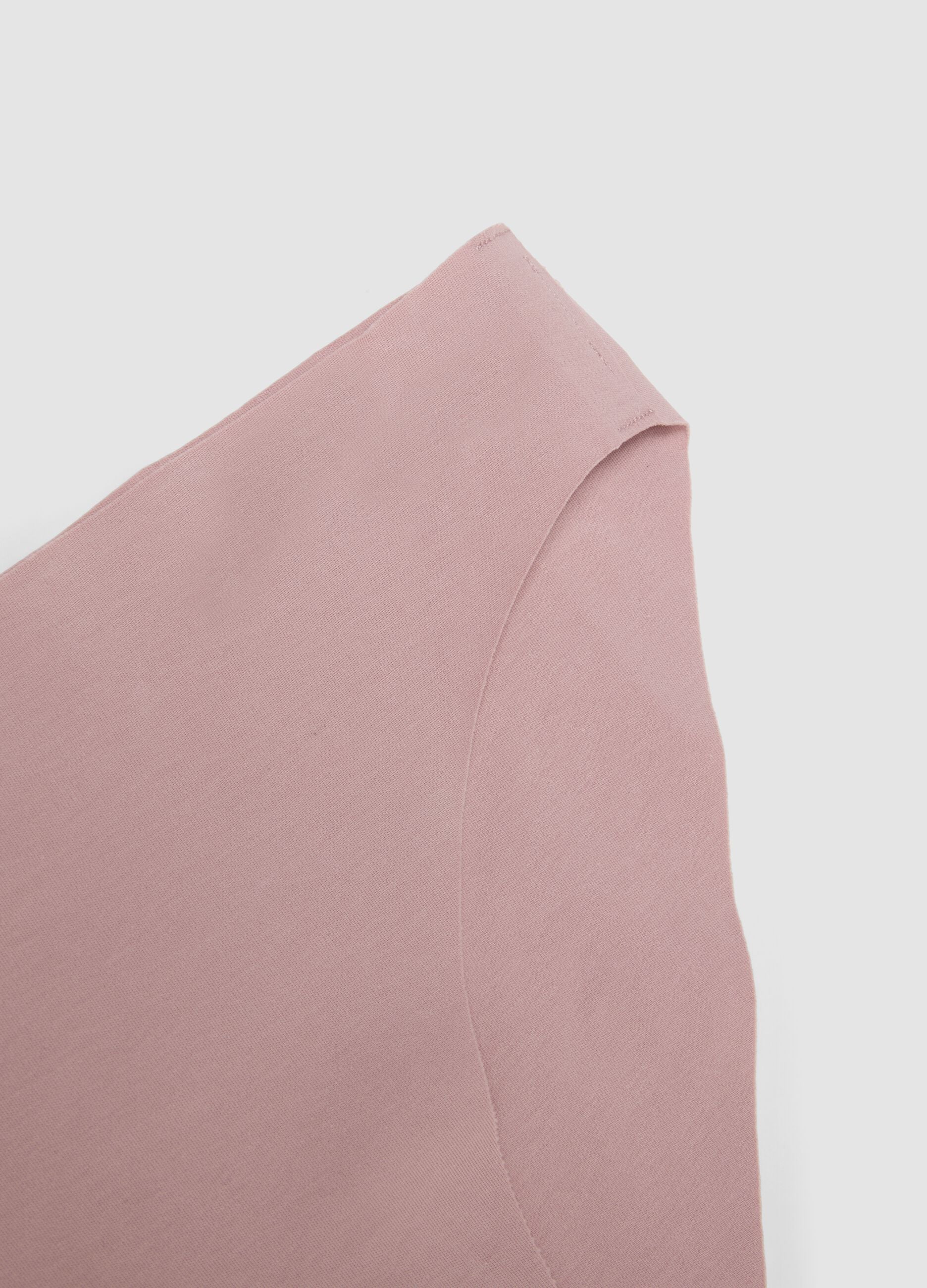 Pink stretch organic cotton briefs