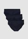 3er-Pack blaue Slips aus elastischer Mikrofaser_0