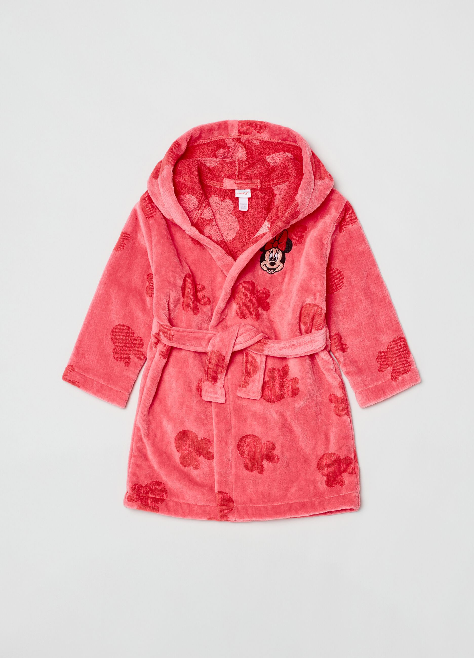 Bathrobe with Disney Baby Minnie Mouse embroidery