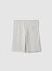 Boys' Grey Pure Cotton Shorts Regular Fit with New York Print_4
