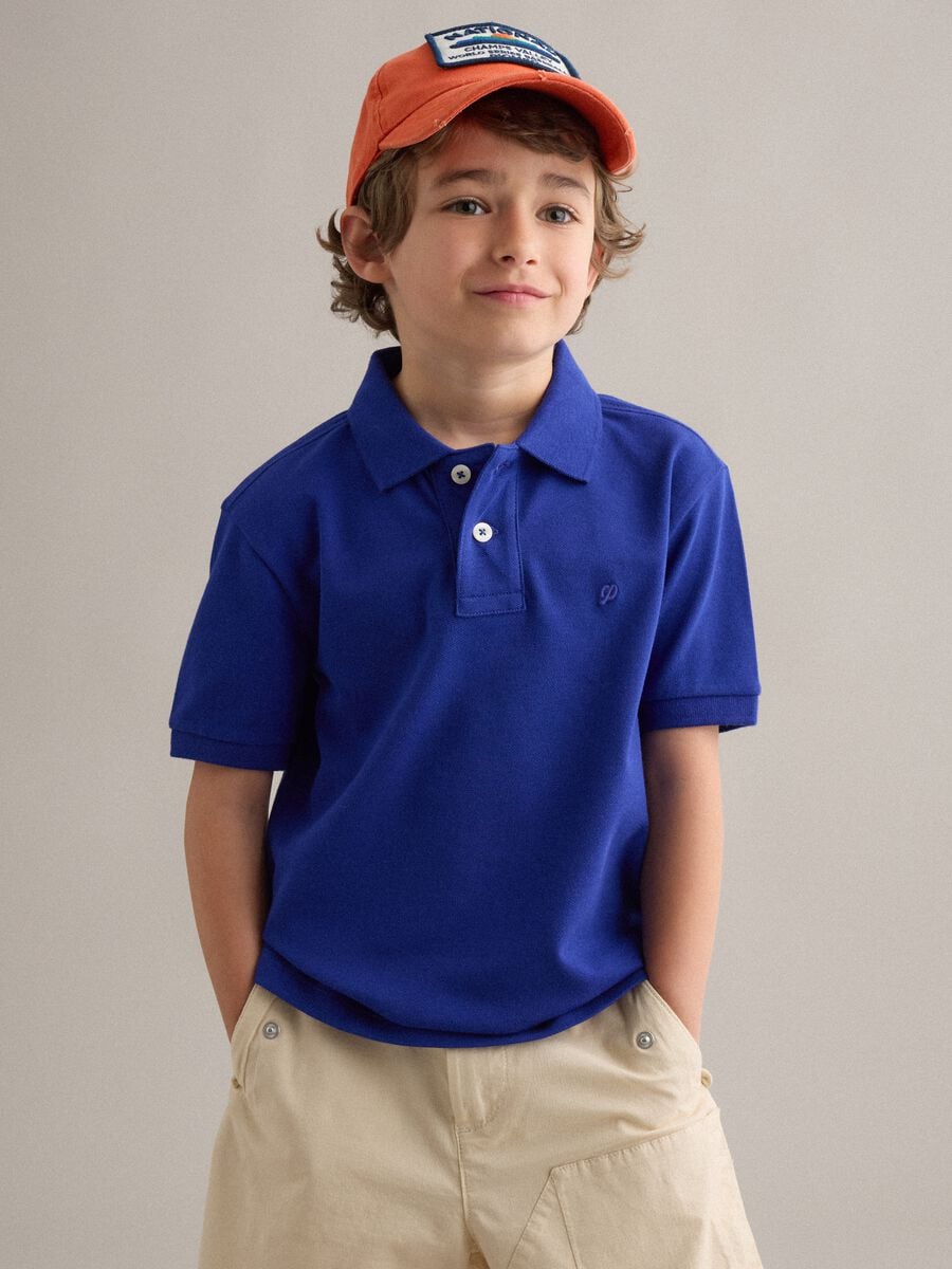 Gorra de b&eacute;isbol de ni&ntilde;o en puro algod&oacute;n naranja con parche_1