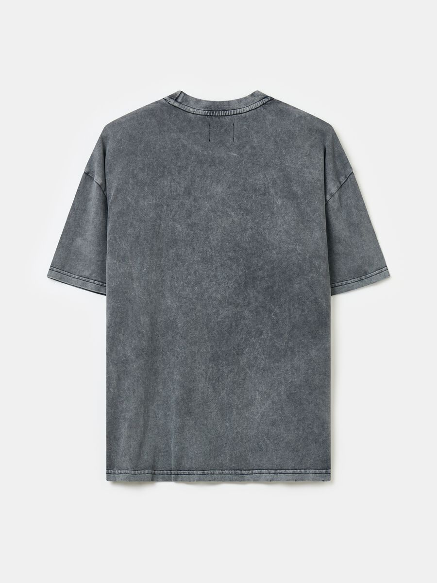 Distressed Graphic T-shirt Vintage Grey_5