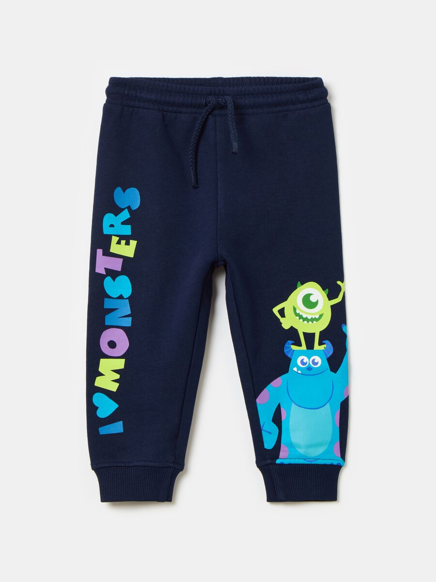 Fleece joggers with Monsters & Co. print_0
