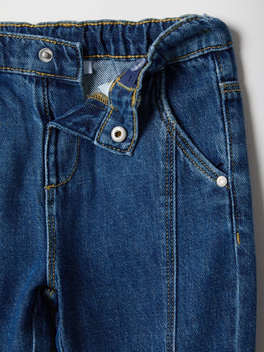 Jungen Regular Fit Hose aus reiner Baumwolle in Blau Denim_3