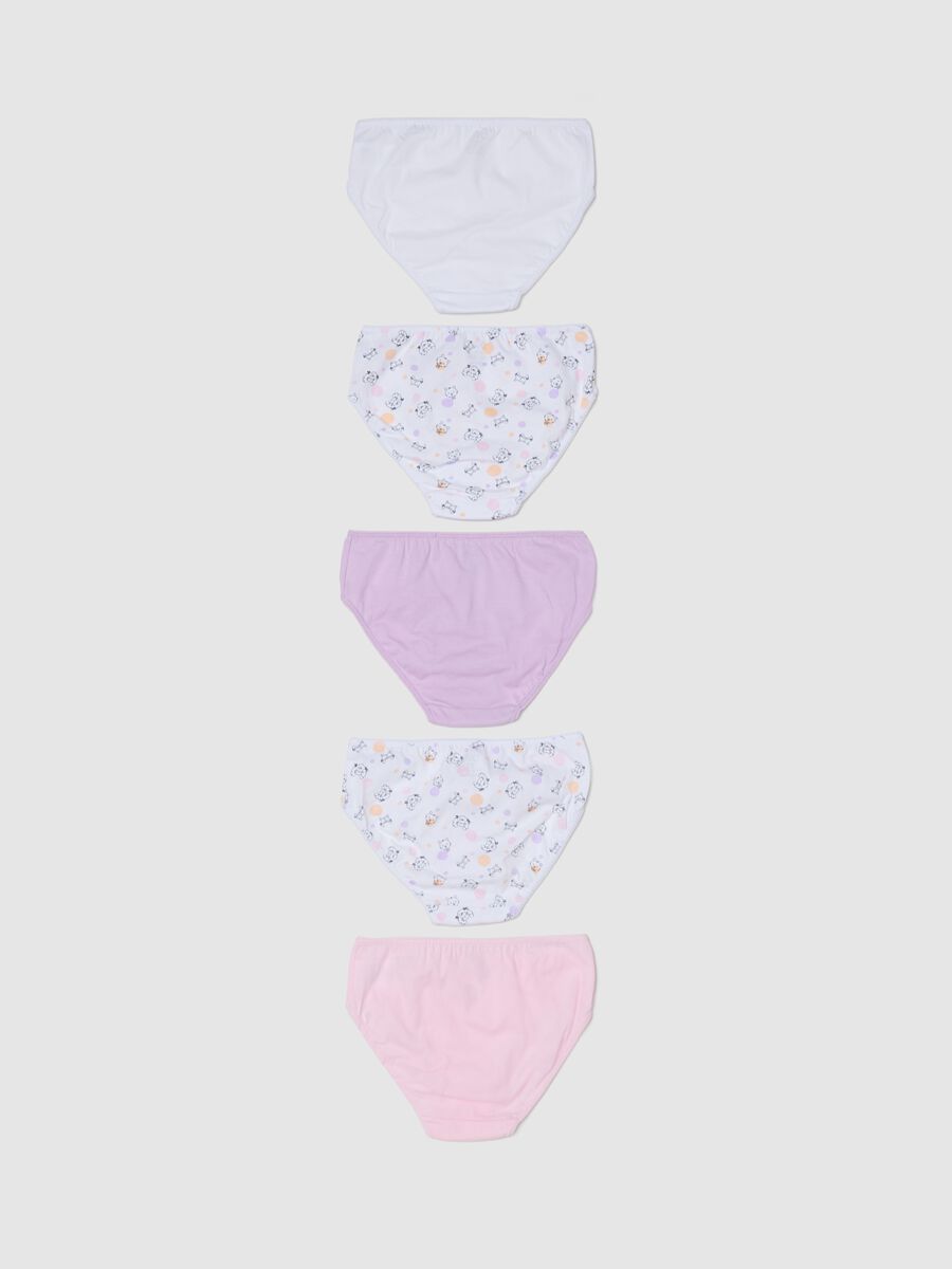 Multipack of comfortable multicolor pure cotton panties for girls_1