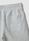 Grey pure cotton kids&rsquo; shorts, regular fit_3