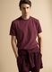 Rotes Regular-Fit T-Shirt aus elastischem Piqu&eacute;-Baumwollmix mit Easy Dry_2