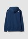 Sudadera azul con capucha en mezcla de algod&oacute;n_2