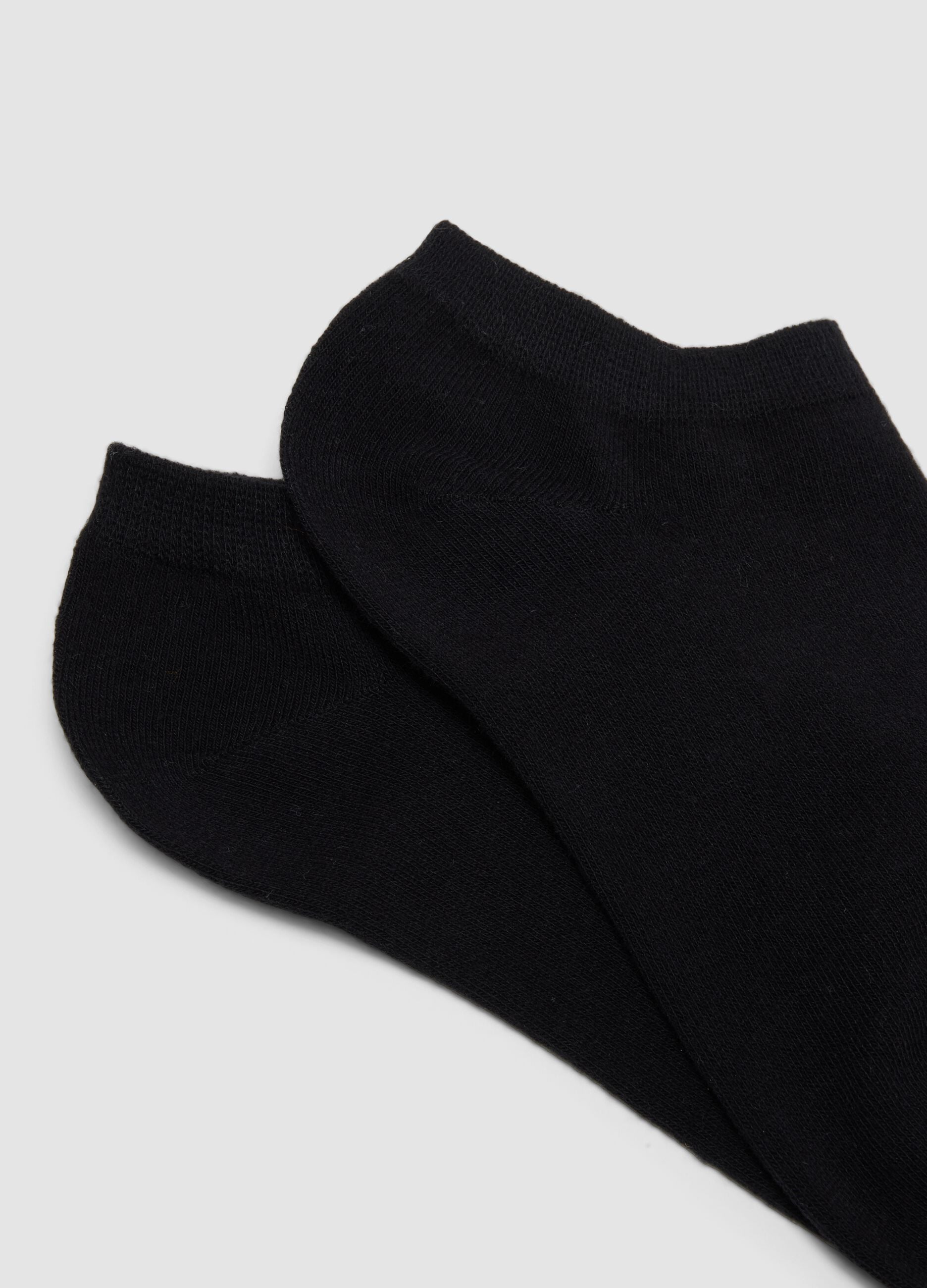 Five-pack of black organic cotton socks