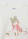 Pack de 2 t-shirts azul-marinho e branco creme em algod&atilde;o puro com estampado_3