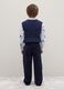 Children's blue trousers in stretch cotton and regular fit velvet_1