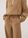 Beige Straight-Fit-Hose aus Stretchgewebe_3