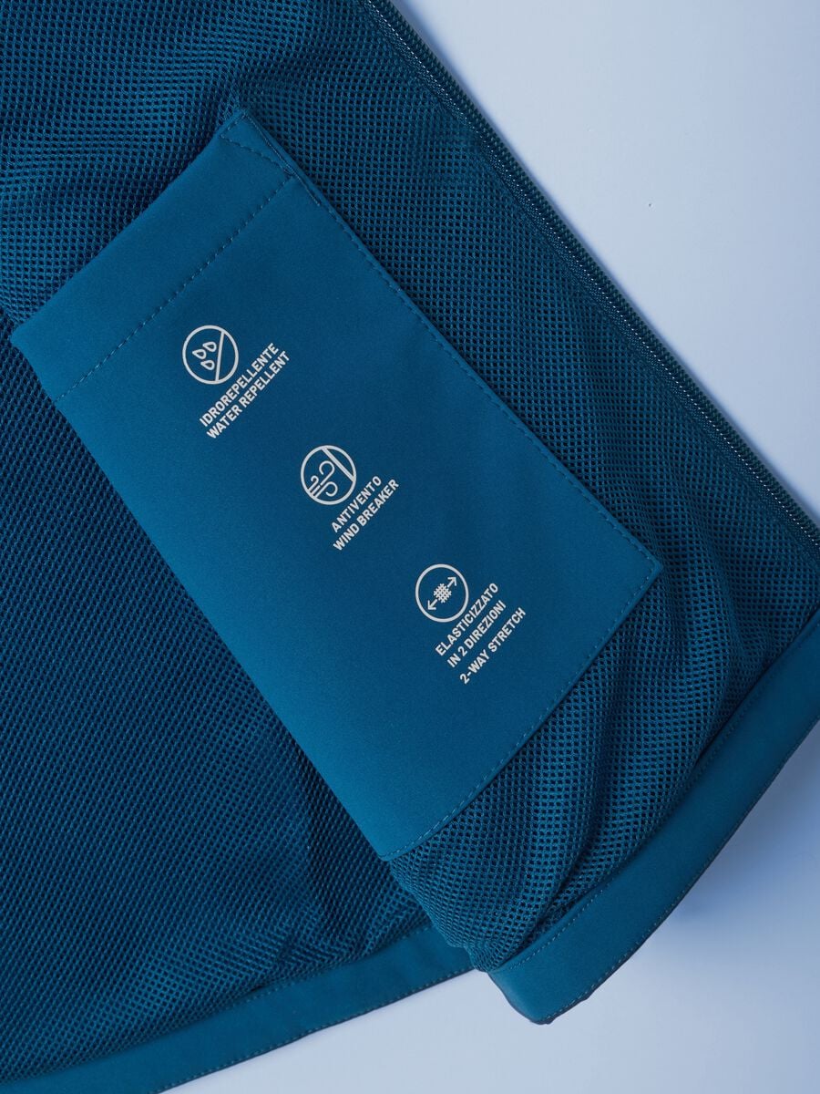 Blaues winddichtes Gilet ALTAVIA SAILING aus Stretchgewebe mit Reissverschluss_6