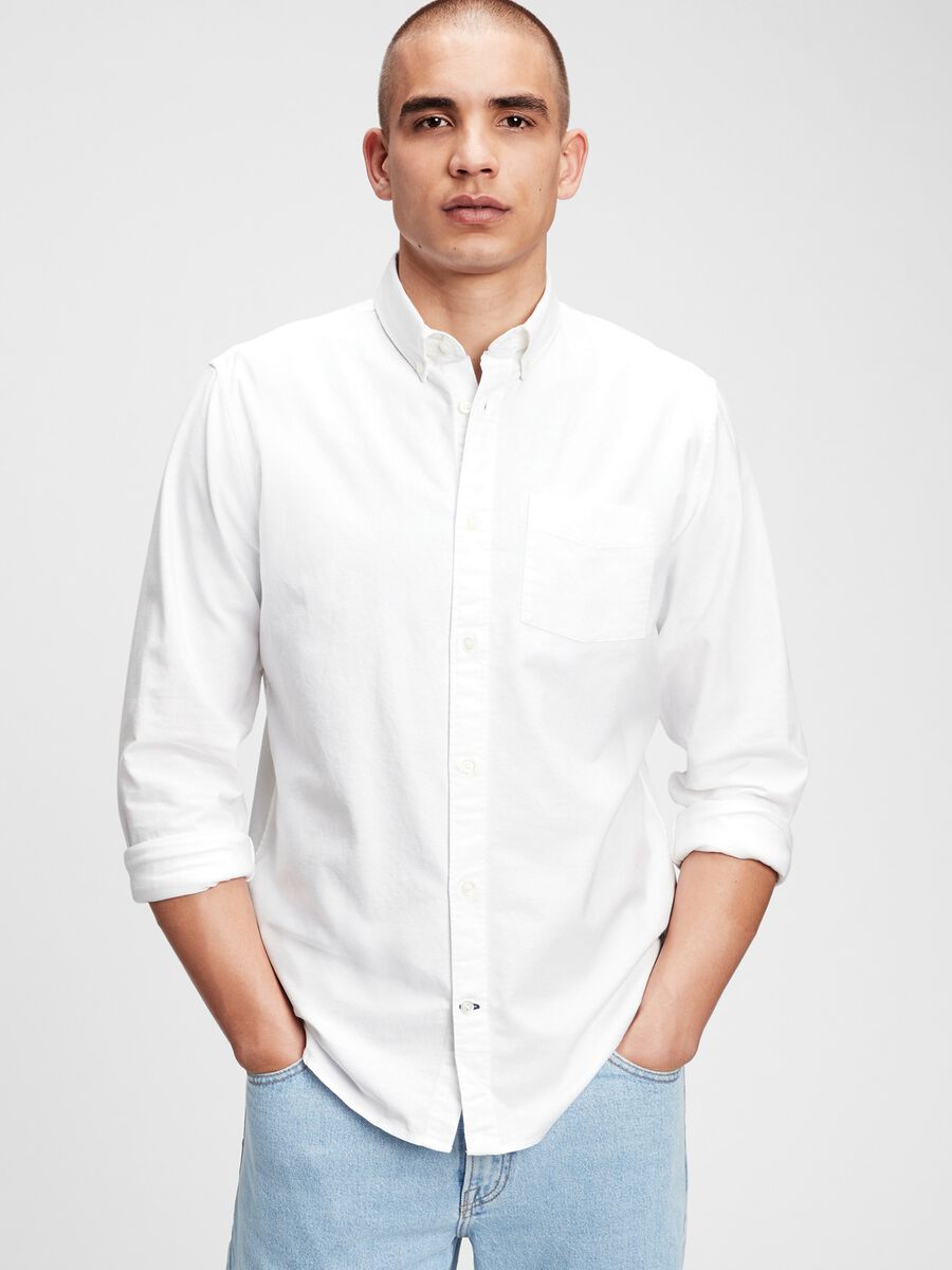 Regular-fit shirt in Oxford cotton_3