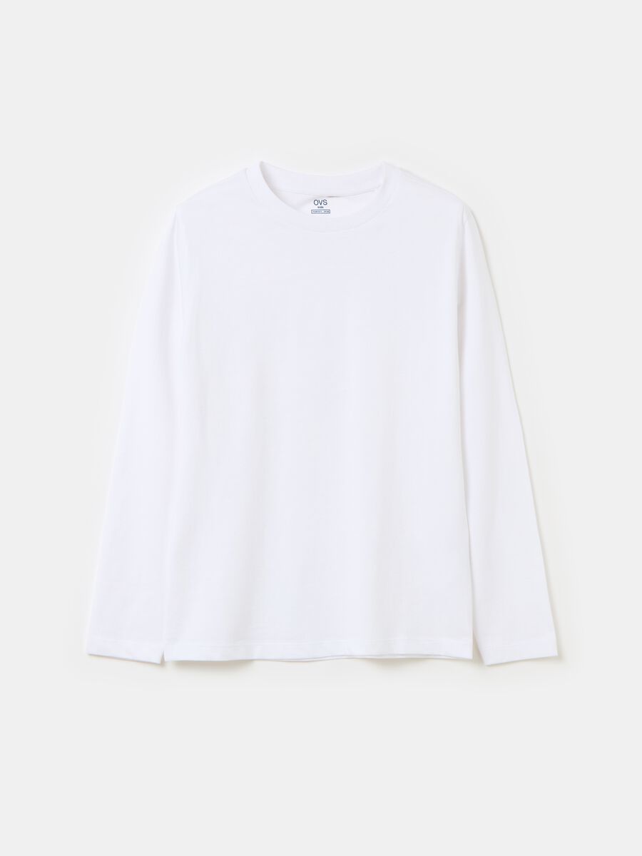 Camiseta de algodón de manga larga_0