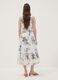 Vestido branco em puro algod&atilde;o com estampado floral, corte regular_3