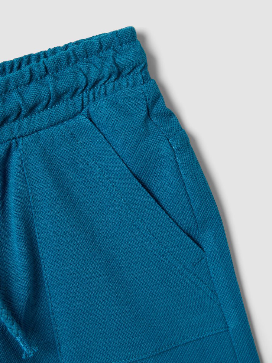 Blue Organic Cotton Shorts_3