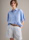 Camisa azul claro de lino puro regular fit_0