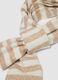 Sciarpa avorio e beige chiaro in misto lana elasticizzata_1