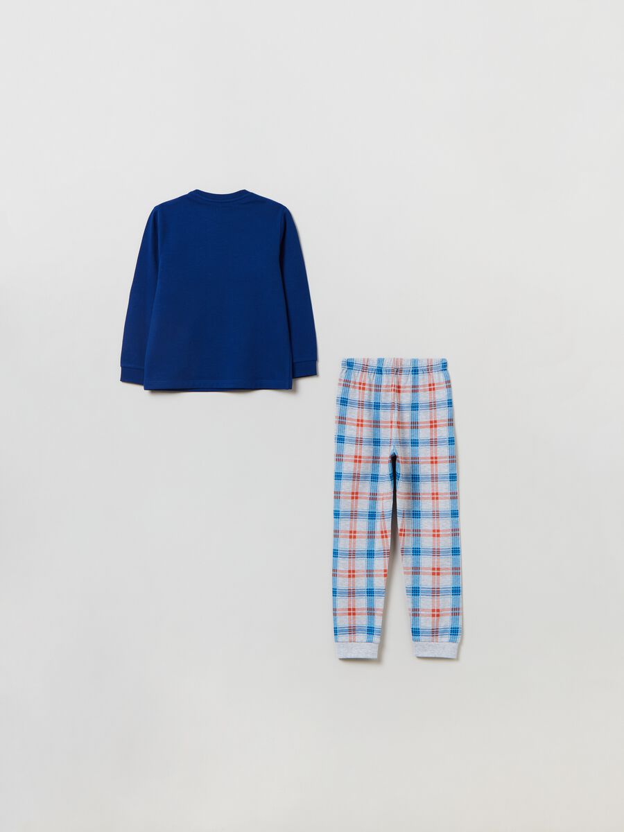 Full-length pyjamas with print and embroidery_1