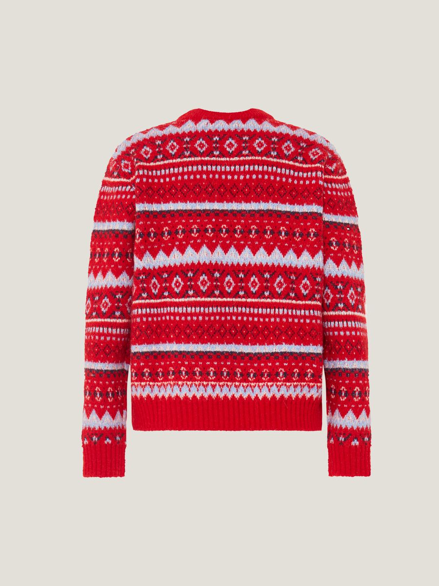 Pullover with all-over jacquard Norwegian design_4
