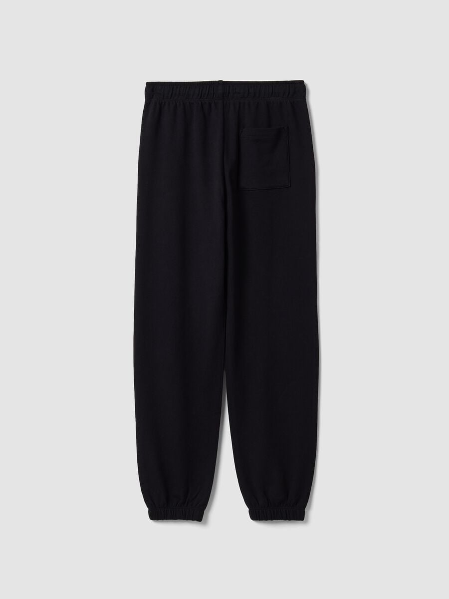 Schwarze Jogginghose aus reiner Baumwolle_1
