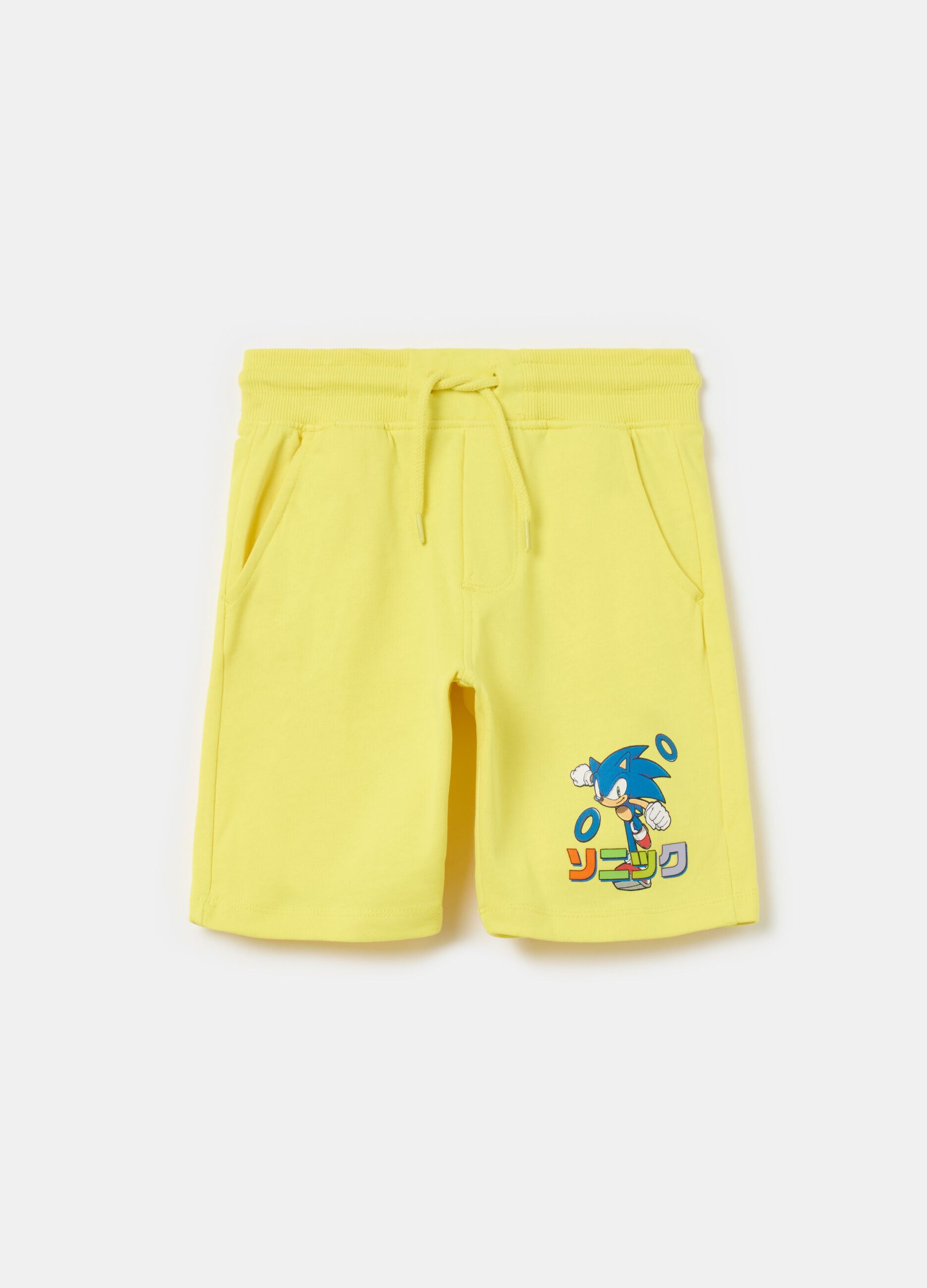 Fleece shorts with Sonic™ print
