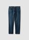 Regular fit blue denim jeans in pure cotton_4