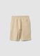 Beige Shorts aus reiner Baumwolle f&uuml;r Jungen, Comfort Fit_4