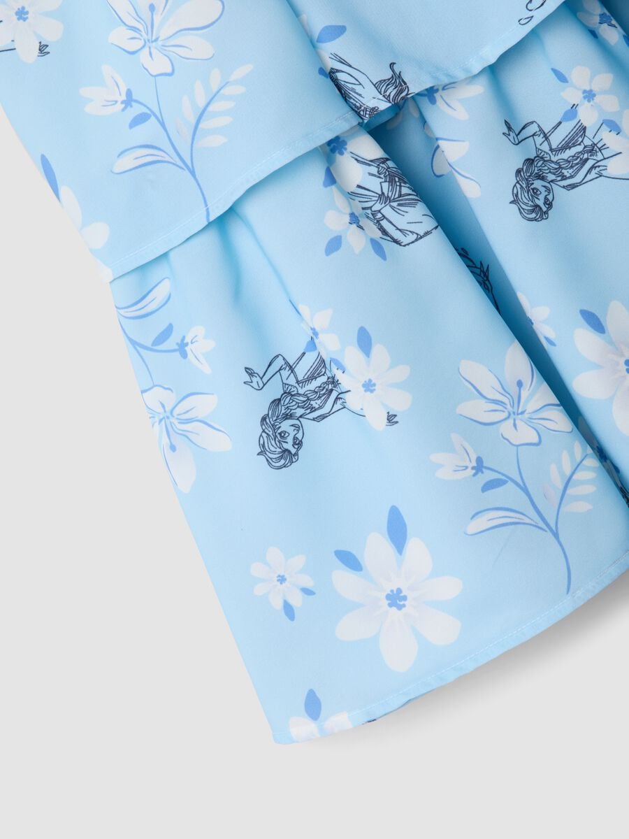 Light blue ruffle dress with floral print_2
