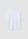 T-shirt boxy fit bianca in misto cotone e viscosa_1