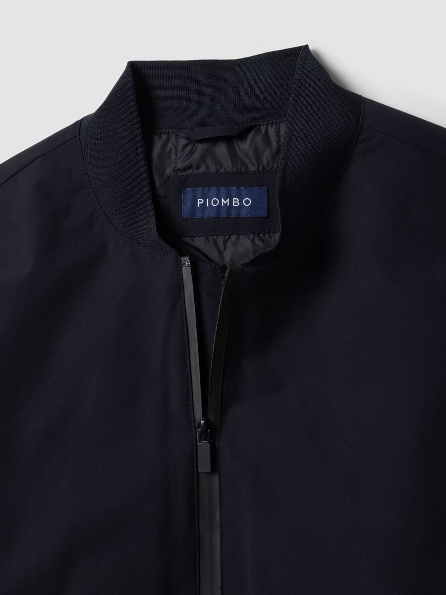 Blue regular-fit zip jacket_1